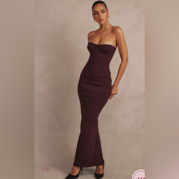 ❤️🔥firm price❤️🔥House of cb LUCIA Grape Strapless Corset Maxi Dress - Picture 6 of 12